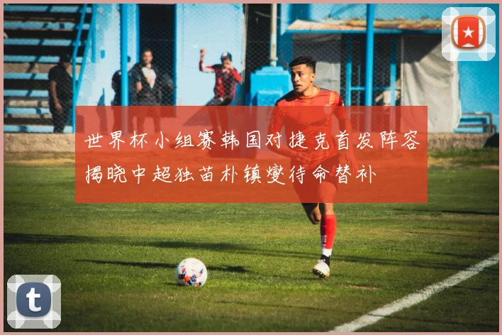 世界杯小组赛韩国对捷克首发阵容揭晓中超独苗朴镇燮待命替补